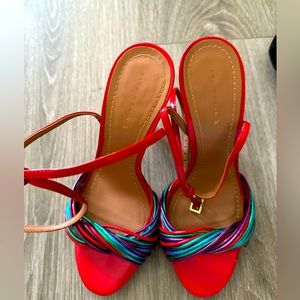 Zara Red Sandals